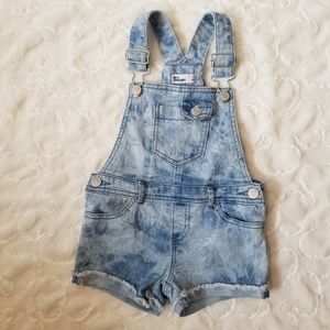 Cute denim toddler girls romper